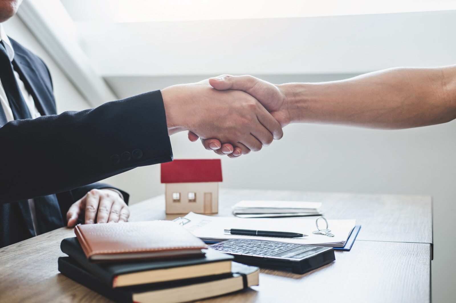 Finishing to successful deal of real estate